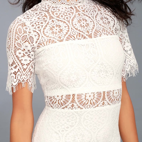 Lulus white lace dress - Picture 4 of 4